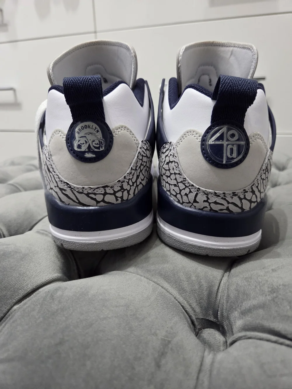 Air Jordan Spizike Low 'White Midnight Navy' Like NEW